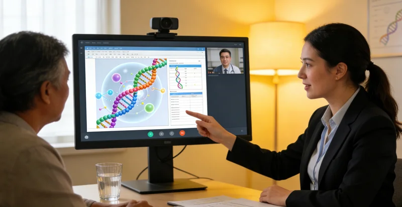 绥化市民进行遗传咨询场景