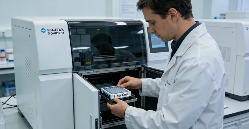 基因检测实验室高通量测序仪工作