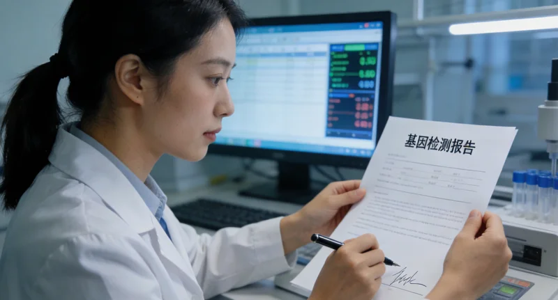 陈旗居民阅读复杂医学基因检测报