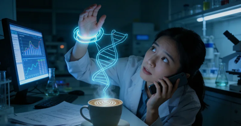 开平家庭在客厅讨论基因检测结果