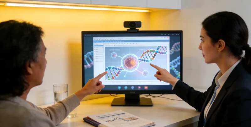 迁安家庭与遗传咨询师进行面对面