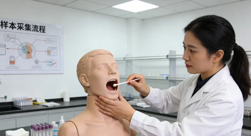 镇江市民进行基因检测口腔拭子采