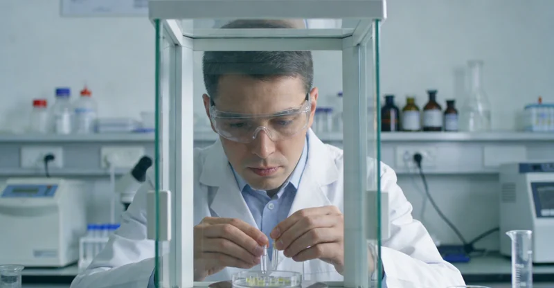 绍兴基因检测实验室内部工作场景