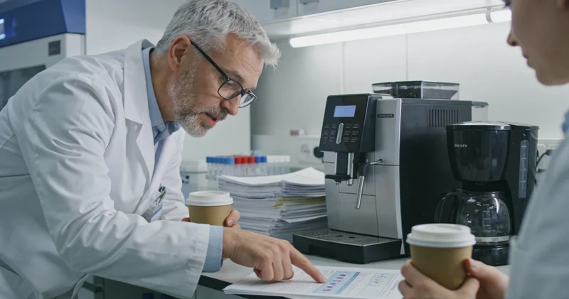 烟台家庭在向医生进行遗传咨询场