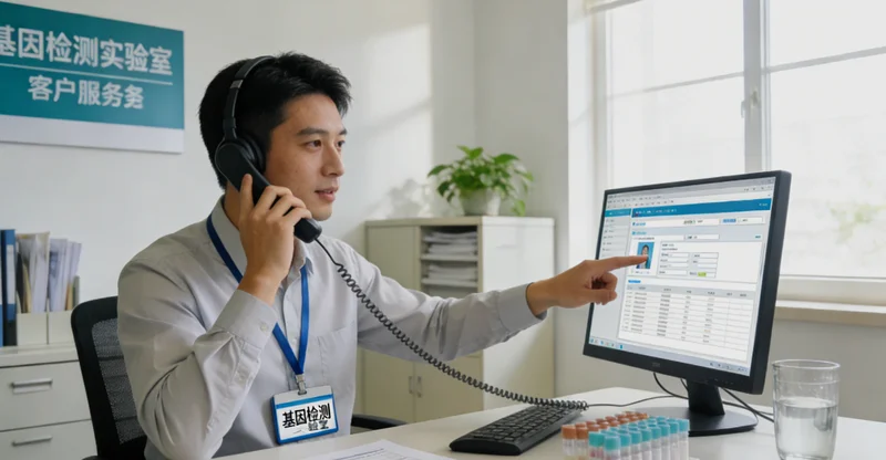 河间基因检测流程示意图:从咨询