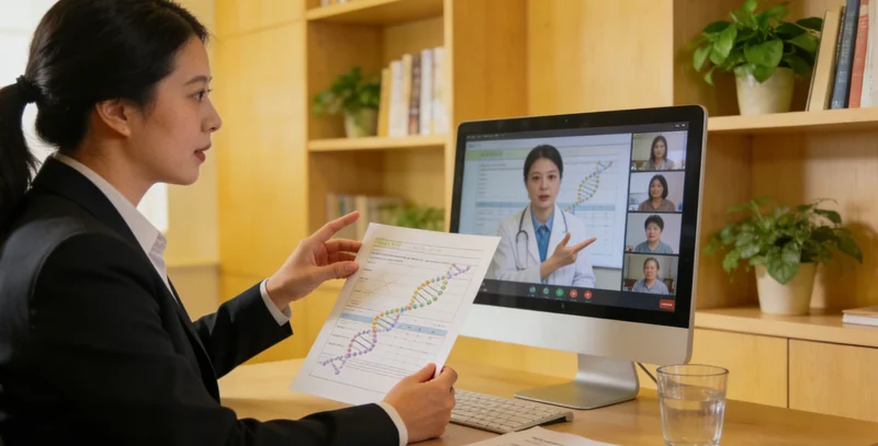 天长遗传咨询师正在解读基因检测