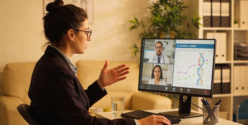 敖汉旗居民通过视频接受专业遗传