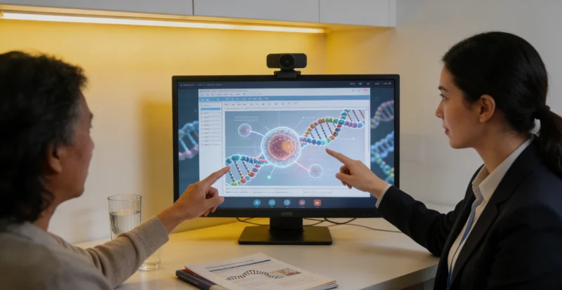 铁岭市民在医院遗传咨询门诊进行