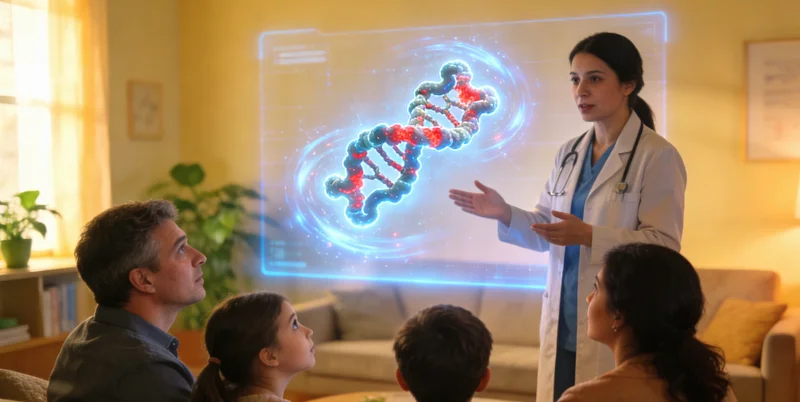 玉树患者与专家进行遗传咨询沟通