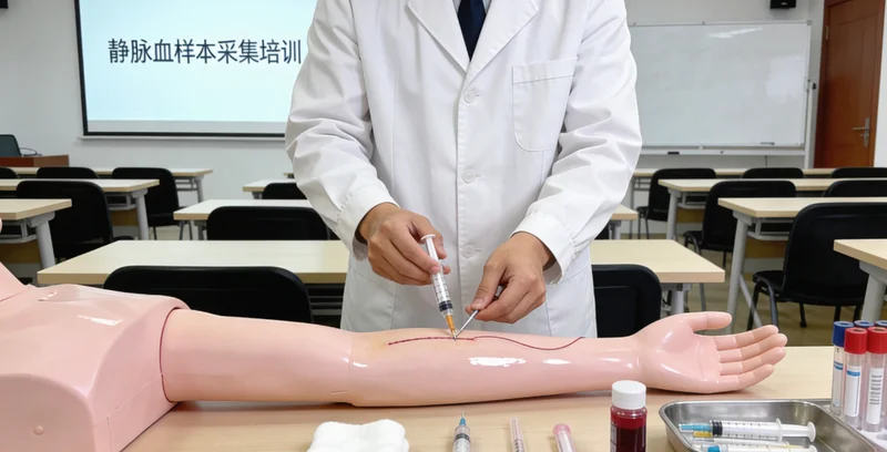 梅州护士进行基因检测静脉采血