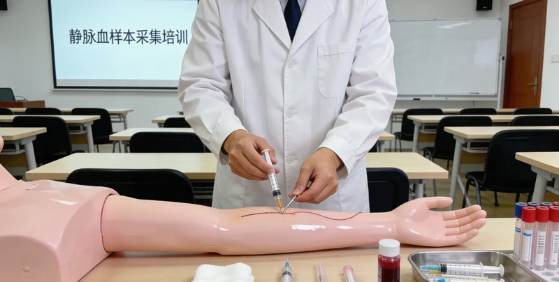 咸阳市民进行基因检测静脉血采样