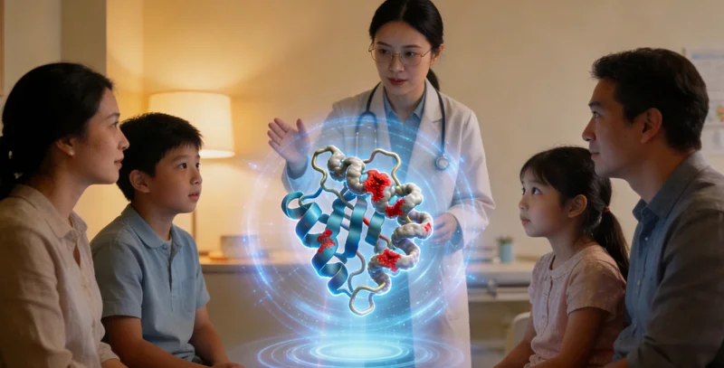 玉树州遗传咨询门诊医生与患者交