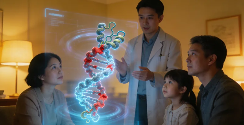 库车自由职业者女性查看基因检测