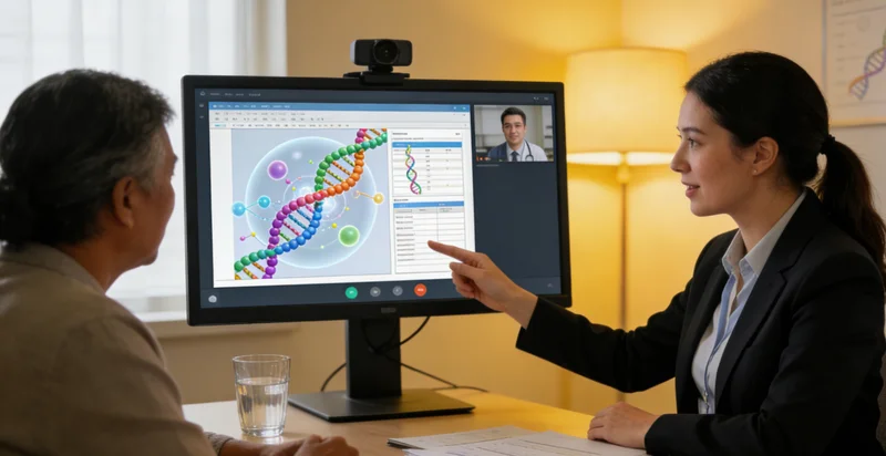 个旧患者与医生进行遗传咨询沟通
