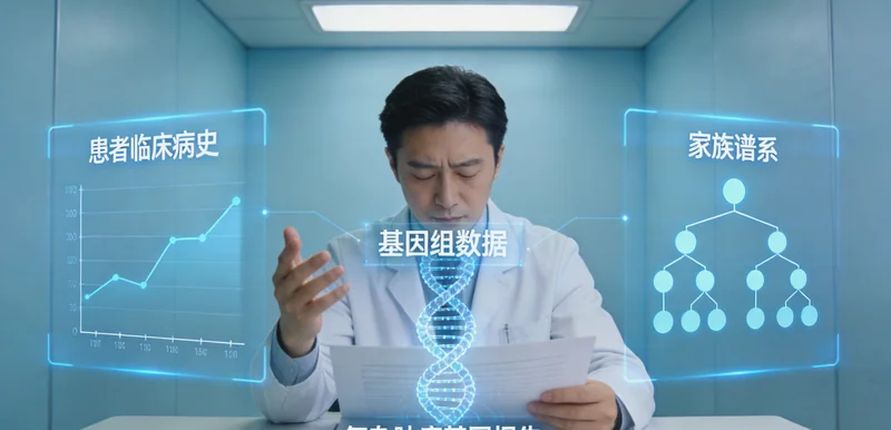 MUTYH基因遗传模式家系图分