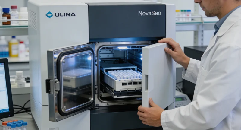 专业基因测序实验室工作场景