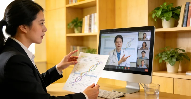 邹平家庭围坐讨论健康与遗传问题