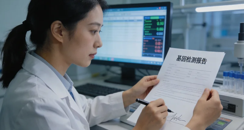 项城居民在诊所进行基因检测咨询