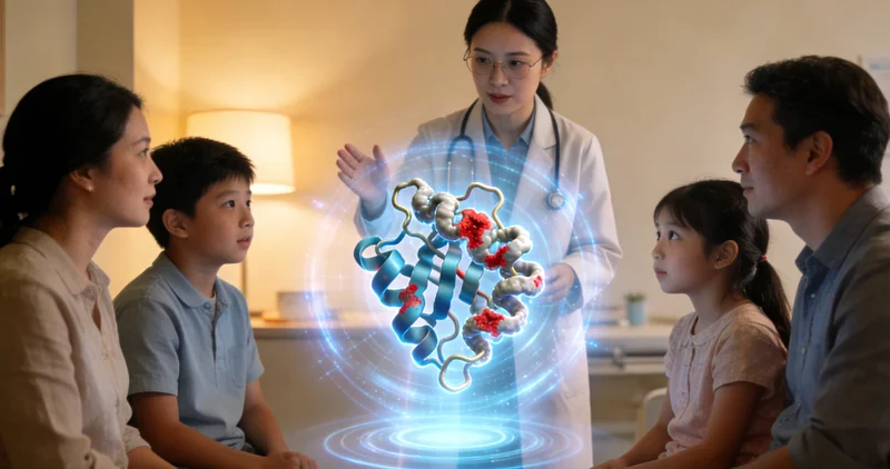 隆昌遗传咨询门诊医生与居民交流