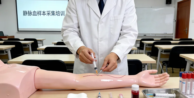 岑溪护士进行基因检测静脉采血或