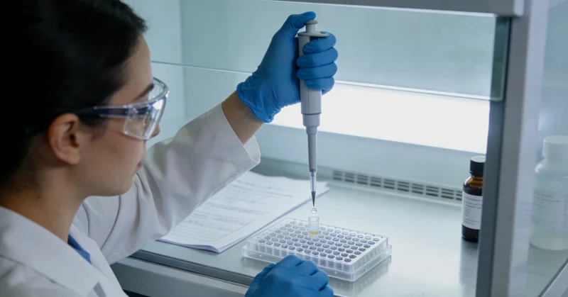 伊春进行基因检测的采血过程