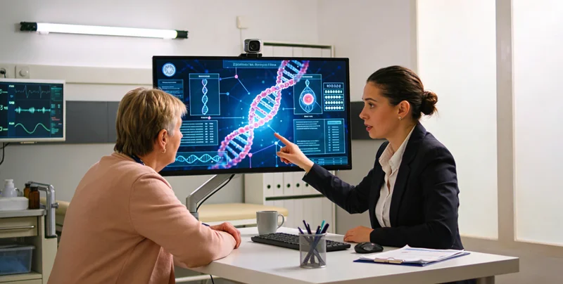 鄂托克遗传咨询门诊医生向患者耐