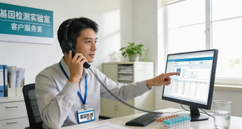 韶关市民在遗传咨询门诊与医生沟