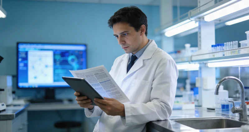 阿旗血液科医生在办公室查看患者