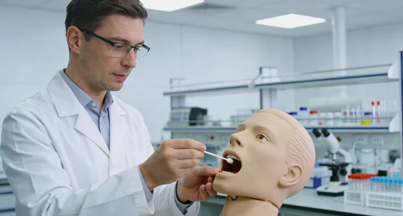 平凉地区基因检测采样现场