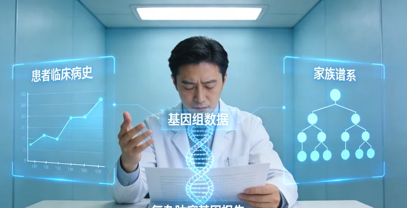 西宁家庭共同查看基因检测报告并