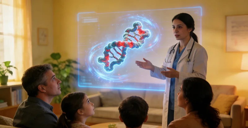 阳泉遗传咨询师与患者进行甲状旁