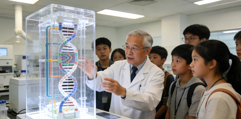 常宁医生与家庭进行基因检测健康