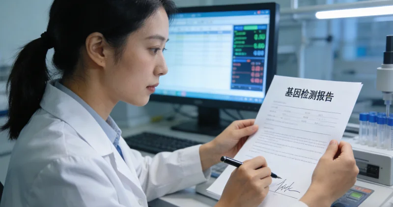 吴川市民手持基因检测报告与医生