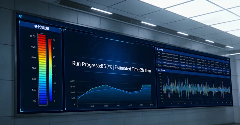 专业分子诊断实验室内部，技术人