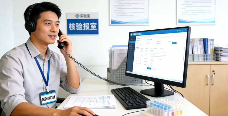 子长居民与医生查看基因检测报告