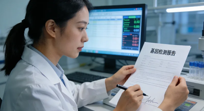 肥城患者查看息肉基因检测报告与