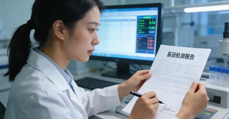 濮阳家庭查看PJS基因检测报告