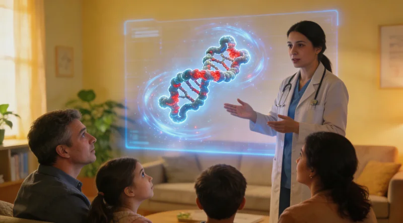 沅江家庭遗传健康咨询沟通场景