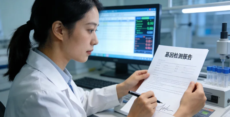 宁波基因检测实验室查看报告场景