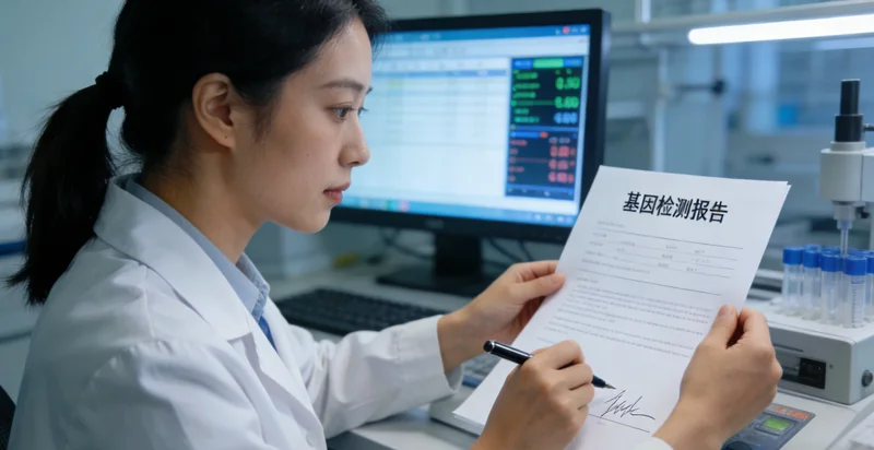 阿荣旗家庭查看基因检测报告并与