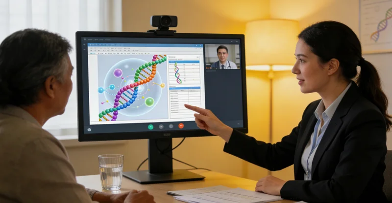 吕梁市民在医院进行遗传咨询与医