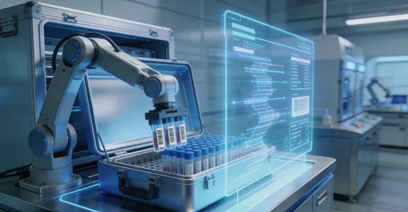 乌兰浩特基因检测采样流程示意图