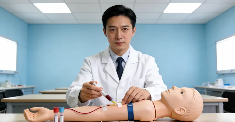 定州居民在采样点进行基因检测静