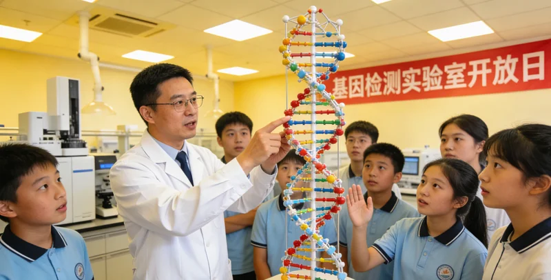 清镇医学实验室进行基因测序操作