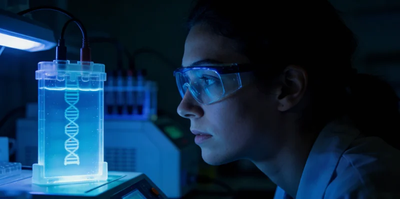 南阳市民查看基因检测报告表情疑