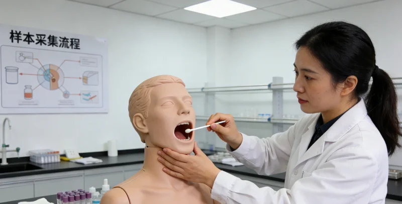 兴安盟居民进行无创基因检测口腔