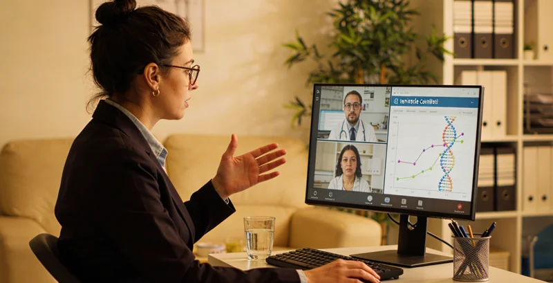 咸阳市民进行遗传咨询场景