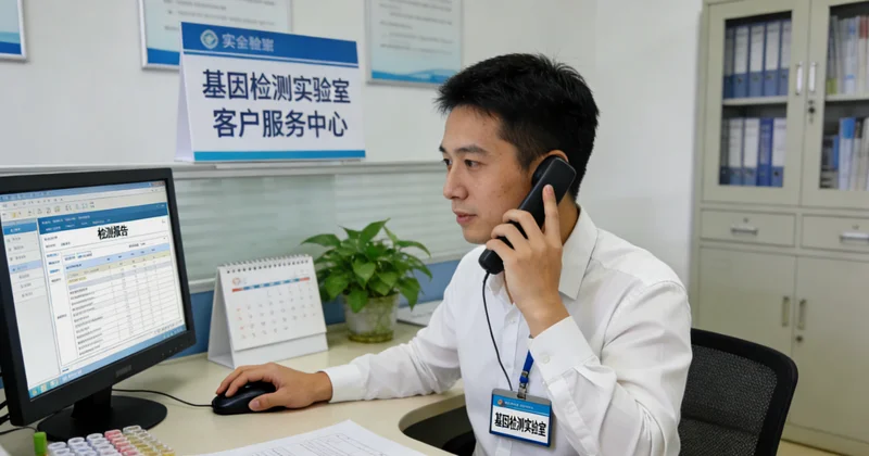 保定专家在诊室为患者解读基因检