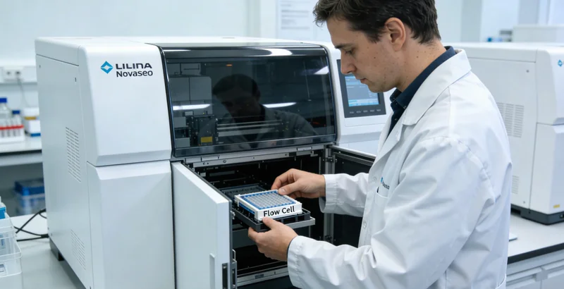 专业实验室进行高通量基因测序数