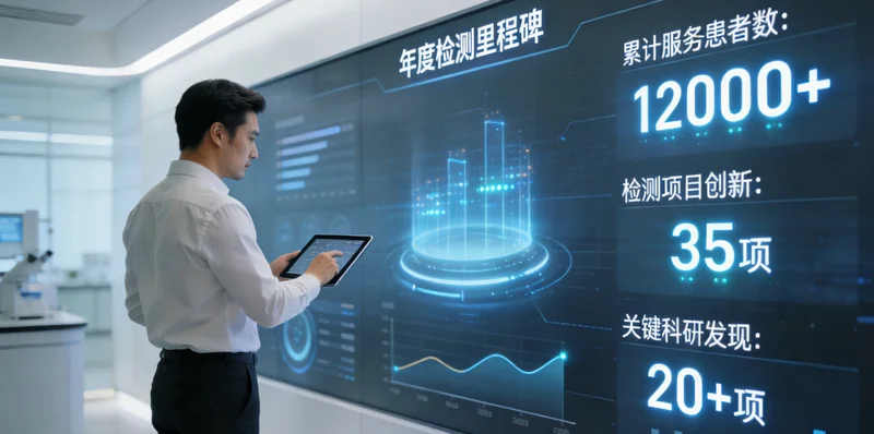 柳州家庭共同查看健康报告并讨论